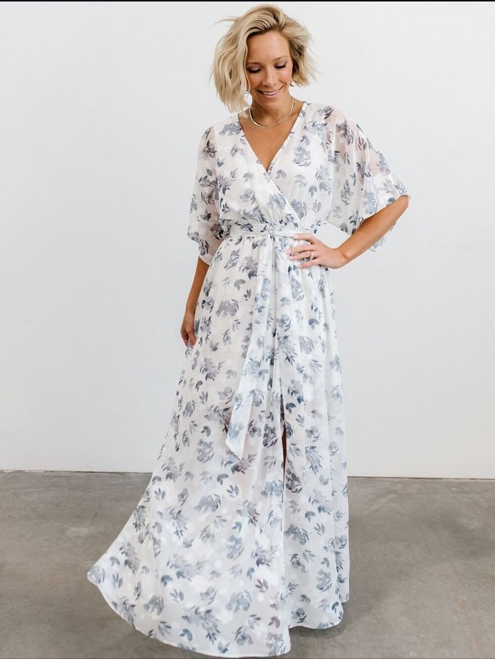 NWT Baltic Born Luca Jacquard Kimono Maxi Dress